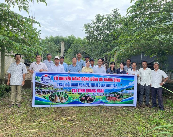 Thăng Bình học kinh nghiệm giảm nghèo từ các mô hình sinh kế ở Quảng Ngãi