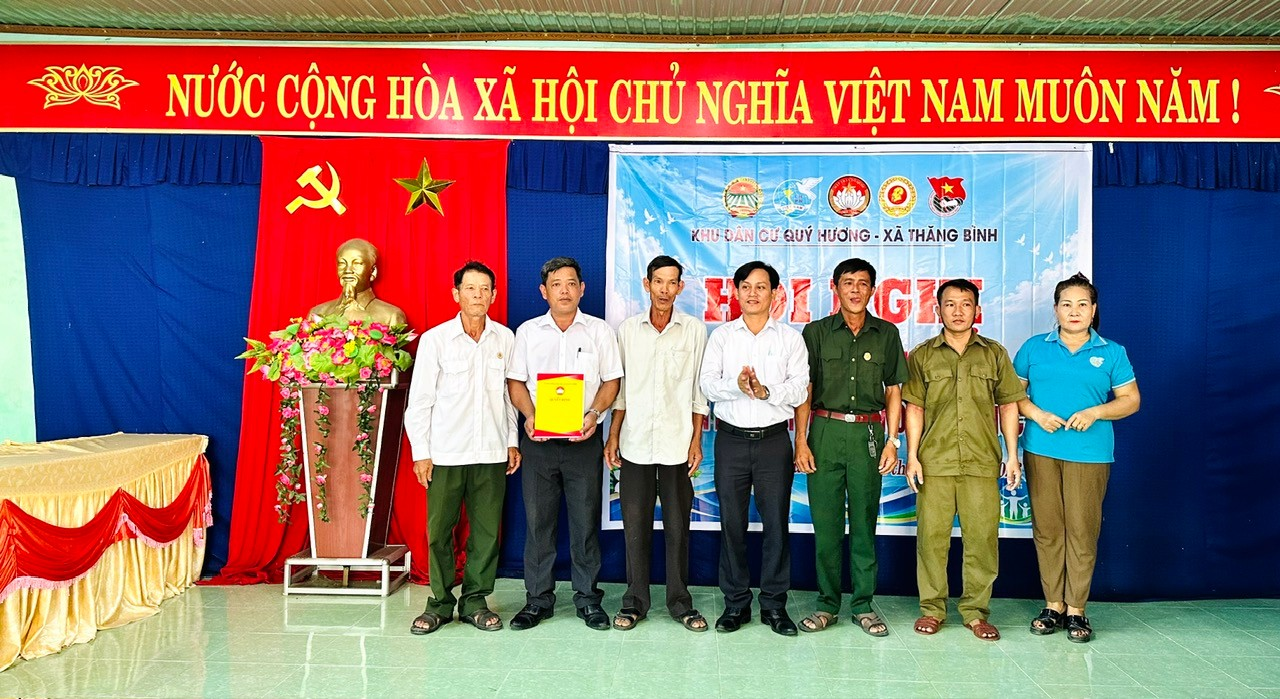 Khu dân cư Quý Hương xây dựng mô hình Khu dân cư “Đoàn kết, an toàn, ấm no, hạnh phúc”