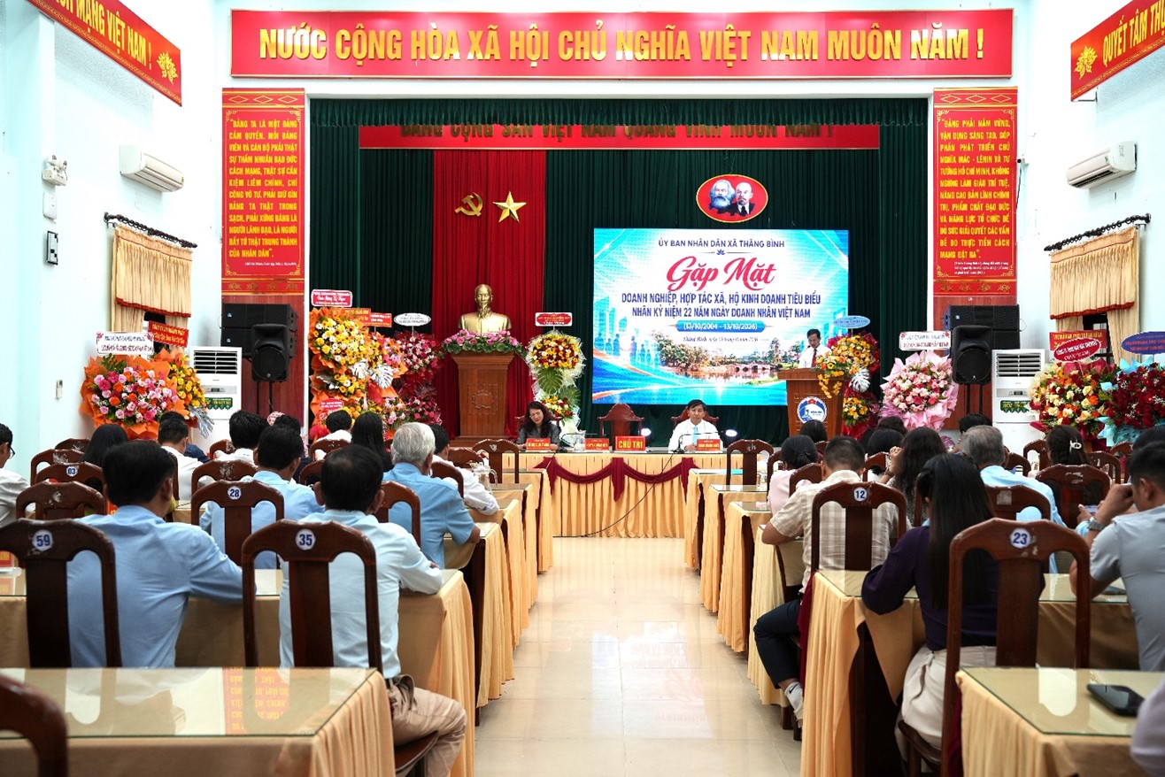 Thăng Bình gặp mặt doanh nghiệp, hợp tác xã, hộ kinh doanh tiêu biểu