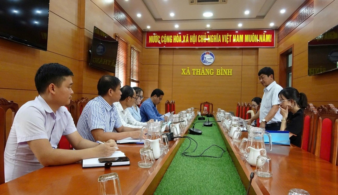Sở Văn hoá, Thể thao và Du lịch thành phố Đà Nẵng khảo sát hạ tầng thiết chế văn hóa, thể thao cơ sở tại xã Thăng Bình