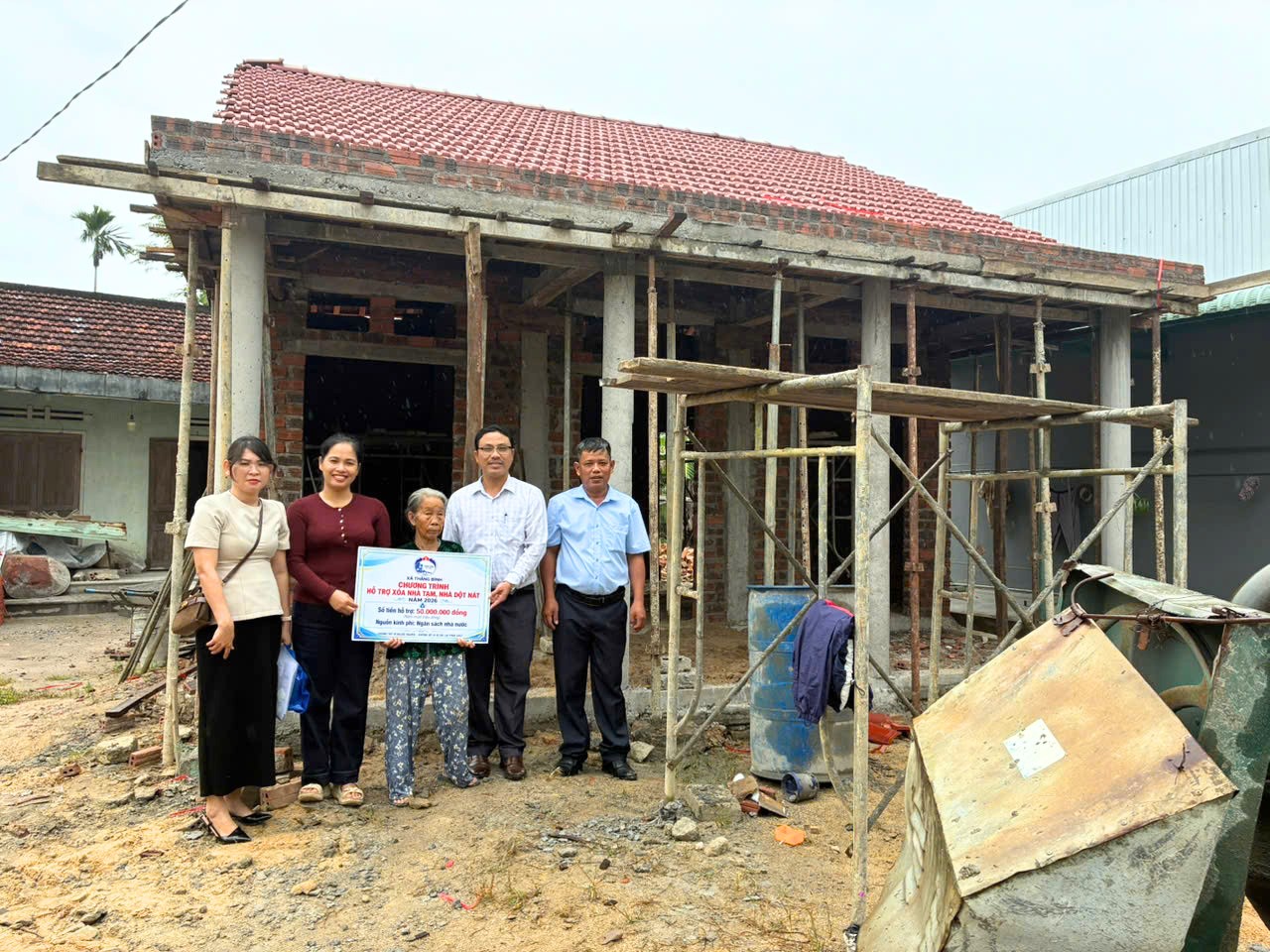 Nghiệm thu, hỗ trợ kinh phí xóa nhà tạm, nhà dột nát